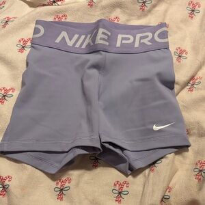 Nike Pro Women's Lavender Athletic Shorts